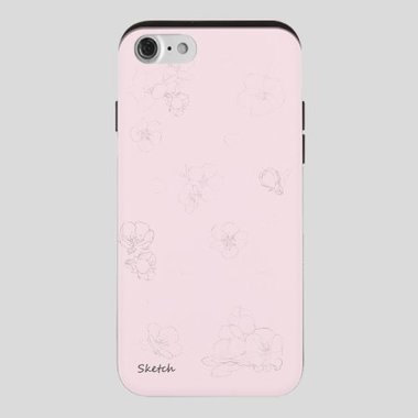 [슬라이드/도어]벚꽃스케치 핑크