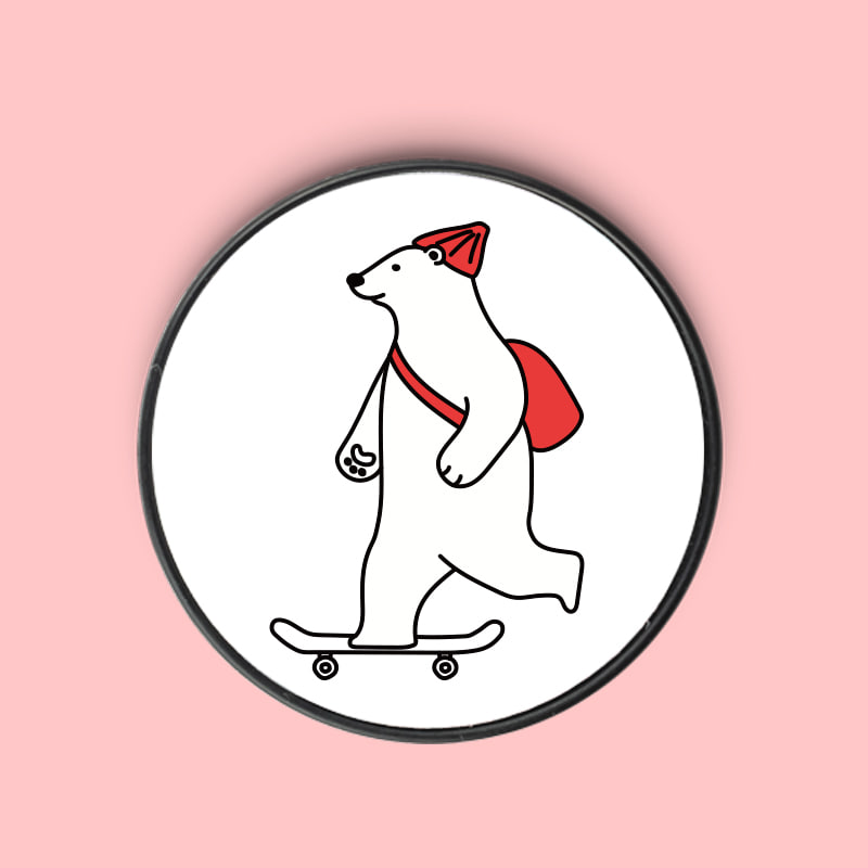 [헬로톡]스케이트보드 빨간곰